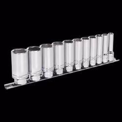 Socket Set 11pc 3/8"Sq Drive Deep Lock-On? 6pt Imperial