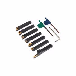 Sealey SM3025CS5 Indexable 8mm Lathe Turning Tool Set 7pc