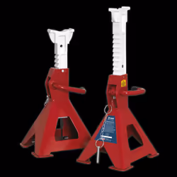 Axle Stands (Pair) 3 Tonne Capacity per Stand Auto Rise Ratchet