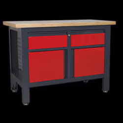 Workstation with 2 Drawers & 2 Cupboards
