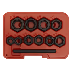 Sealey Ak8183 Bolt Extractor Set 11Pc Spanner Type