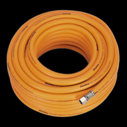 Air Hose 20m x &#216;8mm Hybrid High-Visibility with 1/4&quot;BSP Unions
