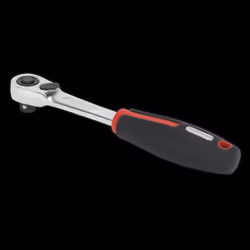 Ratchet Wrench 1/4&quot;Sq Drive Compact Head 72-Tooth Flip Reverse Platinum Series