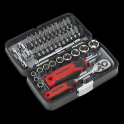 Socket & Bit Set 38pc 1/4&quot;Sq Drive