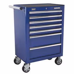 Topchest, Mid-Box & Rollcab Combination 14 Drawer with Ball-Bearing Slides - Blue