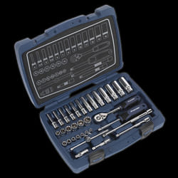 Socket Set 33pc 1/4&quot;Sq Drive 6pt WallDrive&#174; Metric