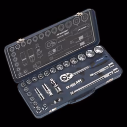 Socket Set 26pc 1/2"Sq Drive Lock-On? 6pt Metric