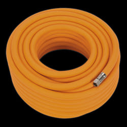 Air Hose 20m x &#216;10mm Hybrid High-Visibility with 1/4&quot;BSP Unions