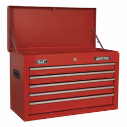 Sealey Ap225 Topchest 5 Drawer With Ball Bearing Runners - Red