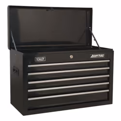 Sealey Ap225B Topchest 5 Drawer With Ball Bearing Runners - Black