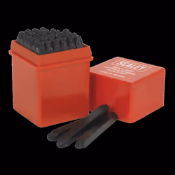 Letter & Number Punch Set 36pc 2.5mm