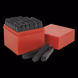 Letter & Number Punch Set 36pc 8mm