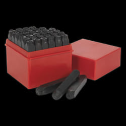 Letter & Number Punch Set 36pc 8mm