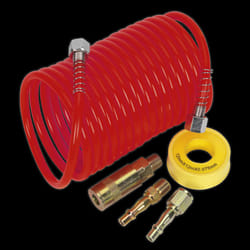 Air Hose Kit 5m x &#216;5mm PE Coiled with Connectors