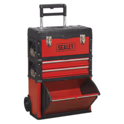 Sealey Ap548 Mobile Steel/Composite Toolbox - 3 Compartment