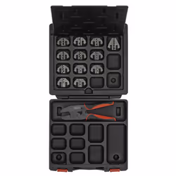 Ratchet Crimping Tool with Jaws and Storage Case