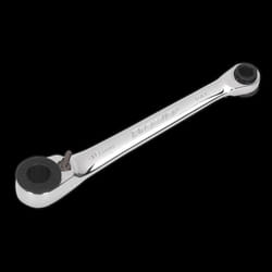Ratchet Spanner Reversible 1/4&quot;Hex x 10mm Hex