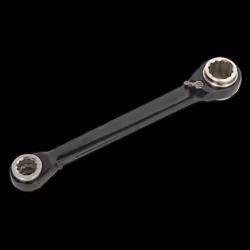 Ratchet Ring Spanner 4-in-1 Reversible Metric