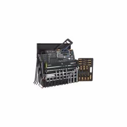 Sealey AP225BCOMBO Topchest 5 Drawer with Ball Bearing Slides - Black & 230pc Tool Kit
