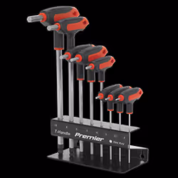 Ball-End Hex Key Set 8pc T-Handle Metric