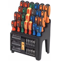 Screwdriver, Bit & Nut Driver Set 61pc