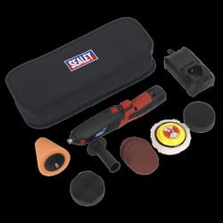 Cordless Mini Sander/Polisher Kit &#216;75mm 12V Lithium-ion