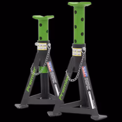 Axle Stands (Pair) 3 Tonne Capacity per Stand - Green
