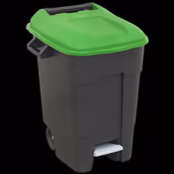 Refuse/Wheelie Bin with Foot Pedal 100L - Green