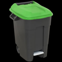 Refuse/Wheelie Bin with Foot Pedal 100L - Green