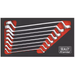 Offset Double End Ring Spanner Set 8pc Metric
