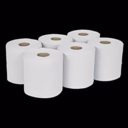 Paper Roll White 2-Ply Embossed 150m Pack of 6