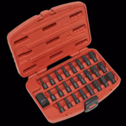 Impact TRX-Star*/Hex/Spline Bit Set 25pc 1/2"Sq Drive