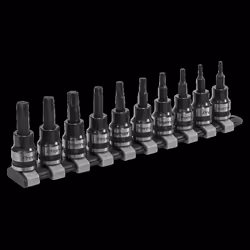 TRX-Star* Socket Bit Set 10pc 3/8"Sq Drive Black Series