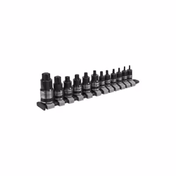 Sealey AK6228B TRX-Star* Socket Bit Set 12pc Stubby 1/4", 3/8" & 1/2"Sq Drive