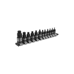 Sealey AK6228B TRX-Star* Socket Bit Set 12pc Stubby 1/4", 3/8" & 1/2"Sq Drive
