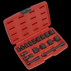 Impact Socket Set 17pc 3/8&quot;Sq Drive Metric
