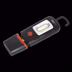 Rechargeable 360&#176; Inspection Light 3W COB & 1W SMD LED Black Lithium-Polymer