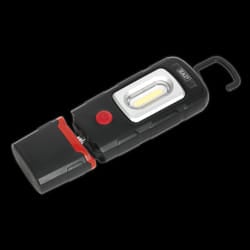 Rechargeable 360&#176; Inspection Light 3W COB & 1W SMD LED Black Lithium-Polymer