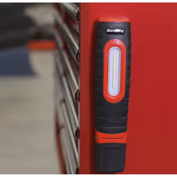 Rechargeable 360&#176; Inspection Light 10W & 3W SMD LED Black 2 x Lithium-ion