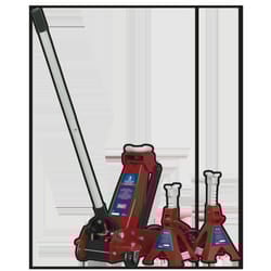 Sealey Trolley Jack 3tonne Standard Chassis with Axle Stands (Pair) 3tonne Capacity per Stand 3010CX