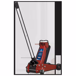 Sealey Trolley Jack 3tonne Standard Chassis with Axle Stands (Pair) 3tonne Capacity per Stand 3010CX