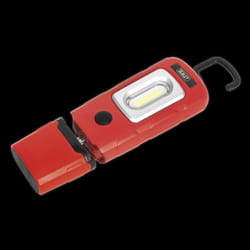 Rechargeable 360&#176; Inspection Light 3W COB & 1W SMD LED Red Lithium-Polymer