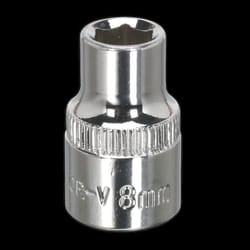 WallDrive&#174; Socket 8mm 3/8&quot;Sq Drive Fully Polished