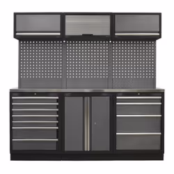 Sealey Superline PRO&reg; Storage System with Stainless Worktop 2m APMSSTACK07SS