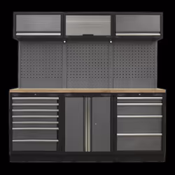 Superline PRO® 2.0m Storage System - Wood Worktop