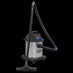 Vacuum Cleaner Wet & Dry 20L 1200W/230V Stainless Drum
