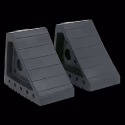 Rubber Wheel Chocks - Pair