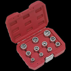 Bolt Extractor Socket Set 11pc 3/8&quot;Sq Drive Metric