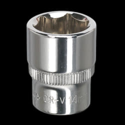 WallDrive&#174; Socket 14mm 1/4&quot;Sq Drive Fully Polished