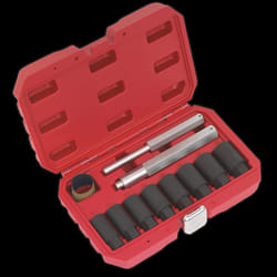 Locking Wheel Nut Removal Set 10pc